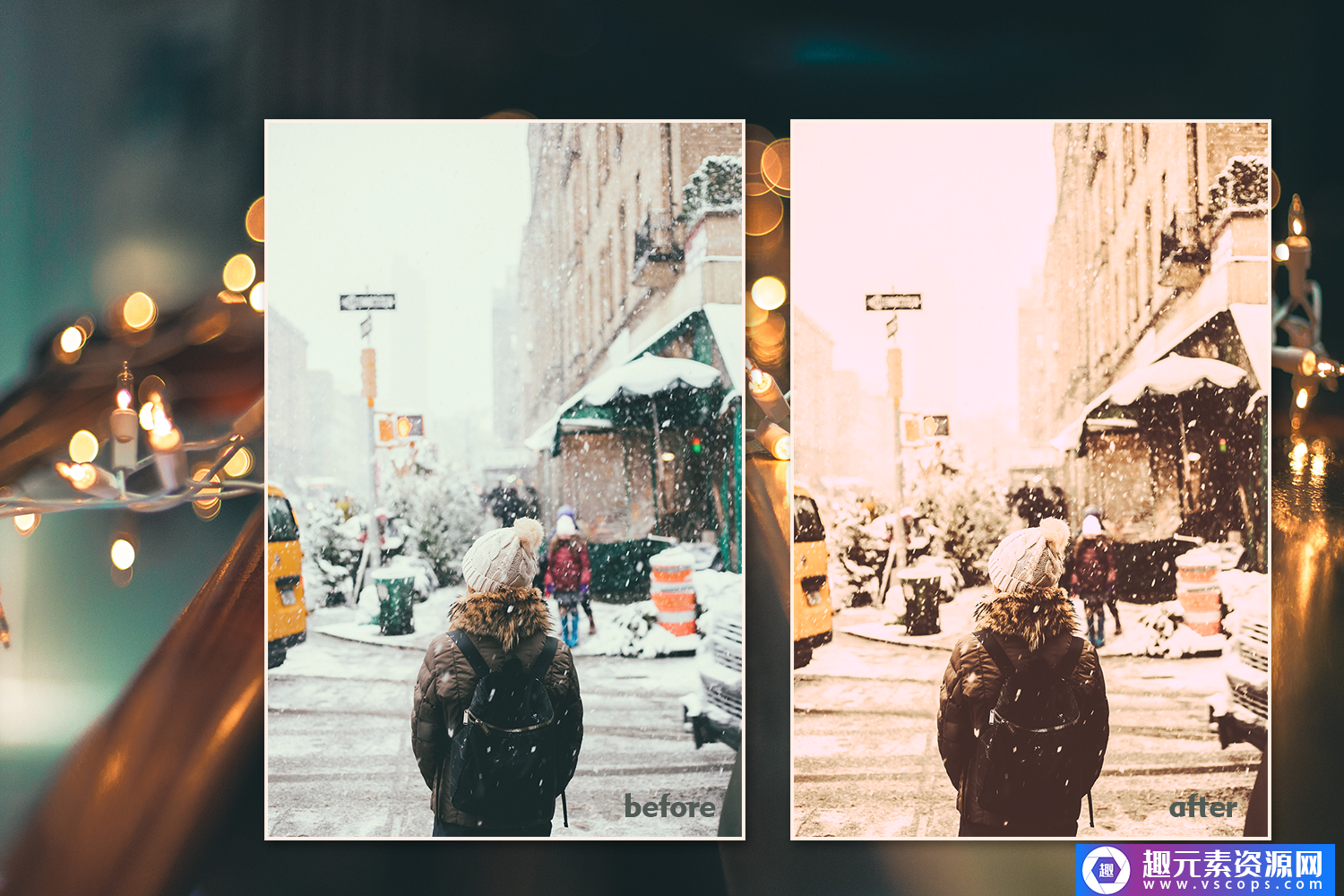 圣诞节预设，Winter Lightroom Instagram DNG PC手机LR预设插图5