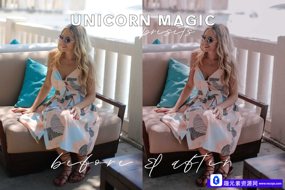 梦幻粉红色调INS人像LR预设+APP滤镜 Unicorn Magic Mobile Presets插图5