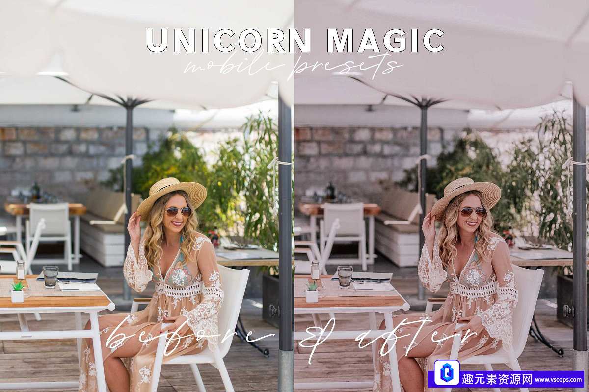 梦幻粉红色调INS人像LR预设+APP滤镜 Unicorn Magic Mobile Presets插图6