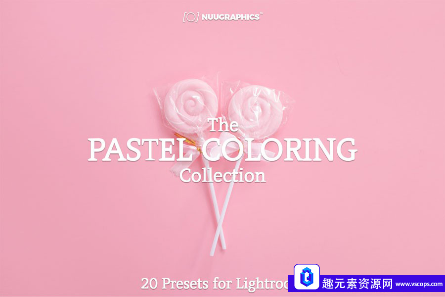 INS人像复古柔和粉彩Lightroom预设合集nuugraphics Pastel Color Presets插图