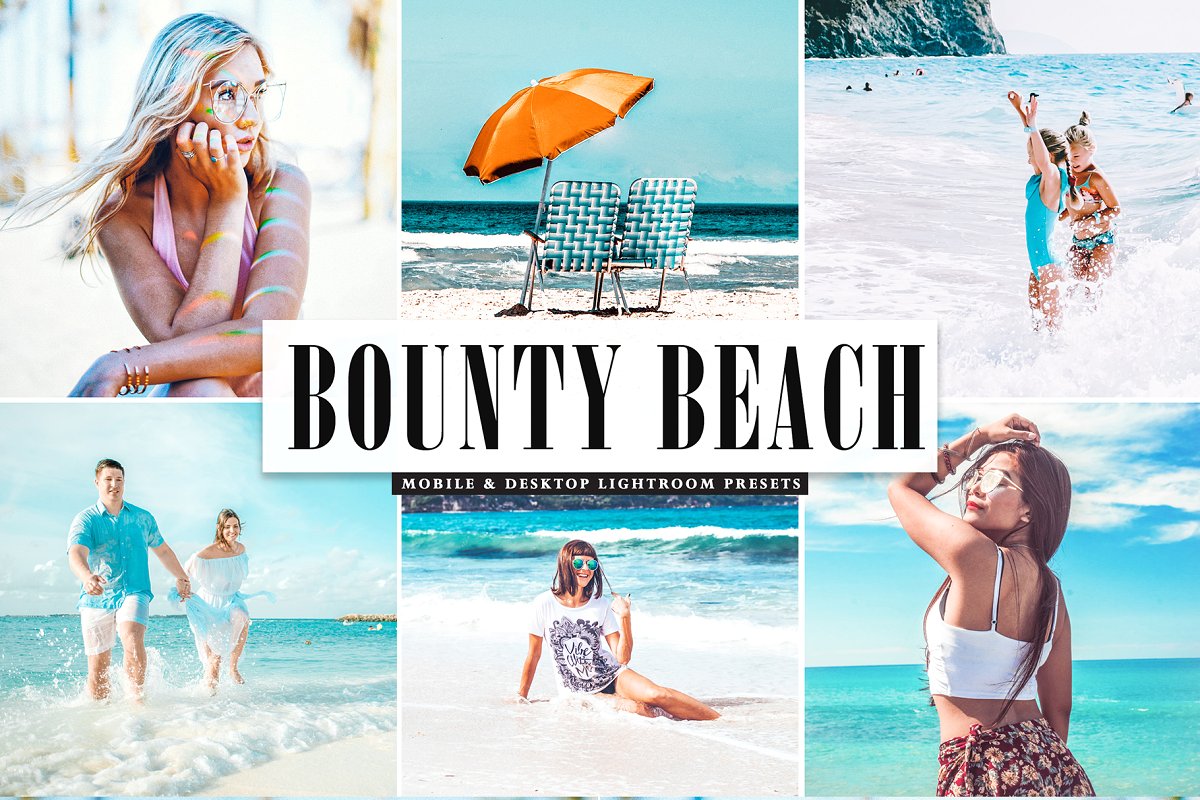 旅拍人像柔和活力胶片Bounty Beach LR预设+iPhone iPad,Android APP预设插图