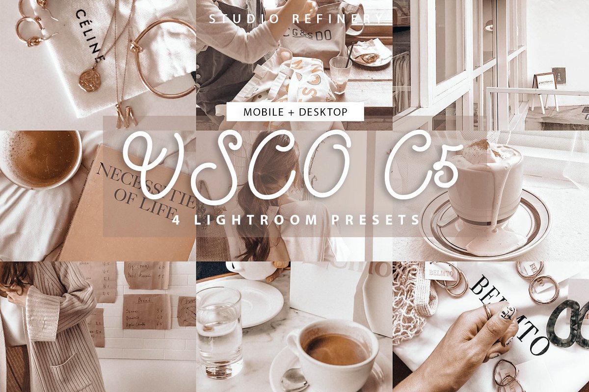 Instagram网红博客VSCO C5胶片风Lightroom预设包含移动手机版lr预设插图
