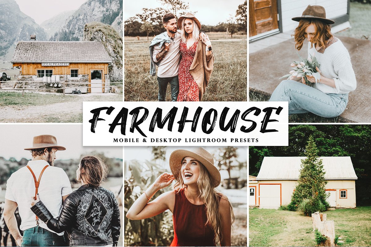 乡村电影胶片人像Lightroom预设/APP预设Farmhouse Lightroom Presets插图 乡村电影胶片人像Lightroom预设/APP预设Farmhouse Lightroom Presets插图