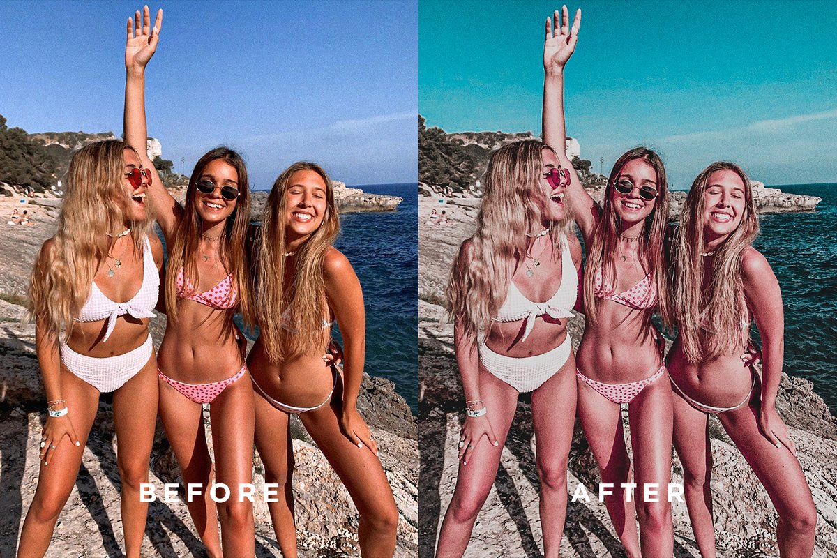 夏季旅拍复古粉红色调人像LR预设/APP预设Lightroom Presets Beirut插图4
