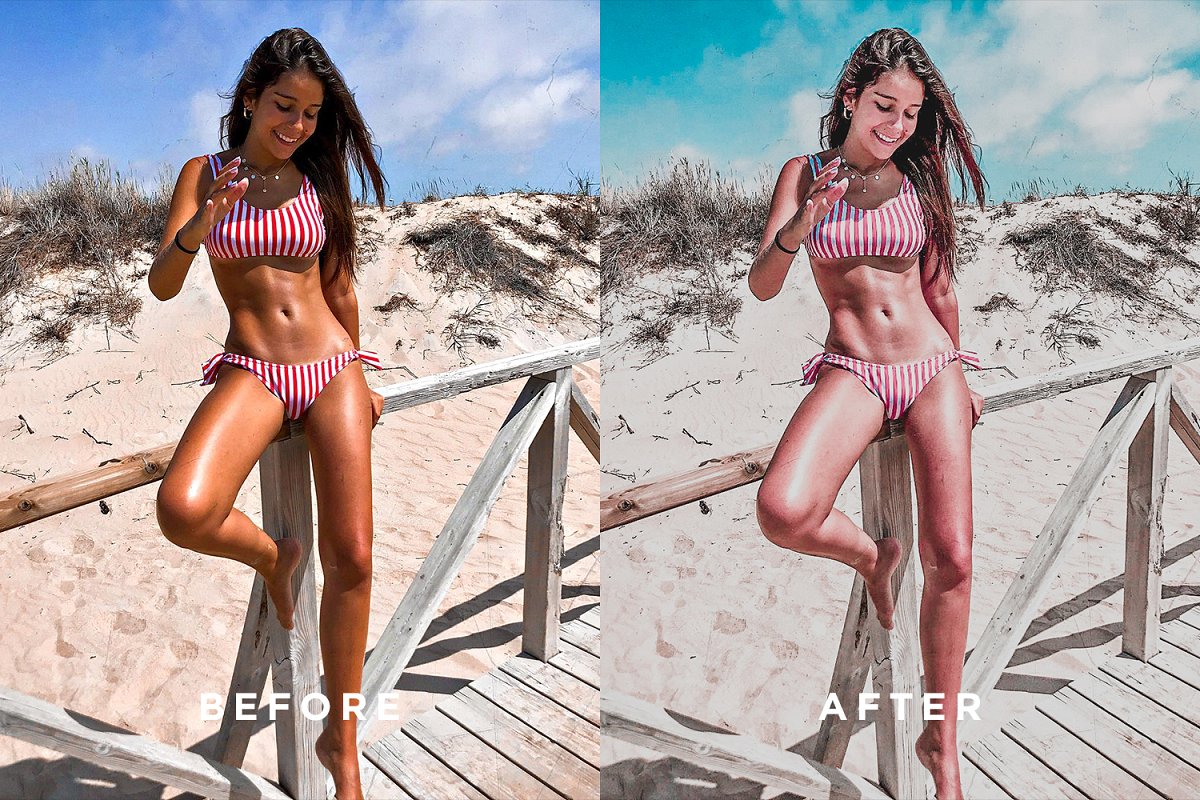 夏季旅拍复古粉红色调人像LR预设/APP预设Lightroom Presets Beirut插图8