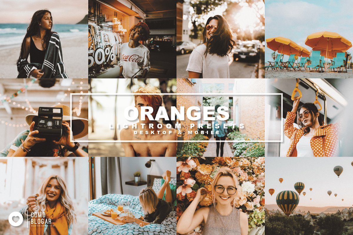 TEZZA VIBES手机版APP人像预设黄色调Oranges Lightroom  Presets PS ACR预设插图