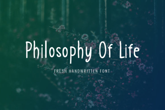 Philosophy of Life 字体下载手写字体插图