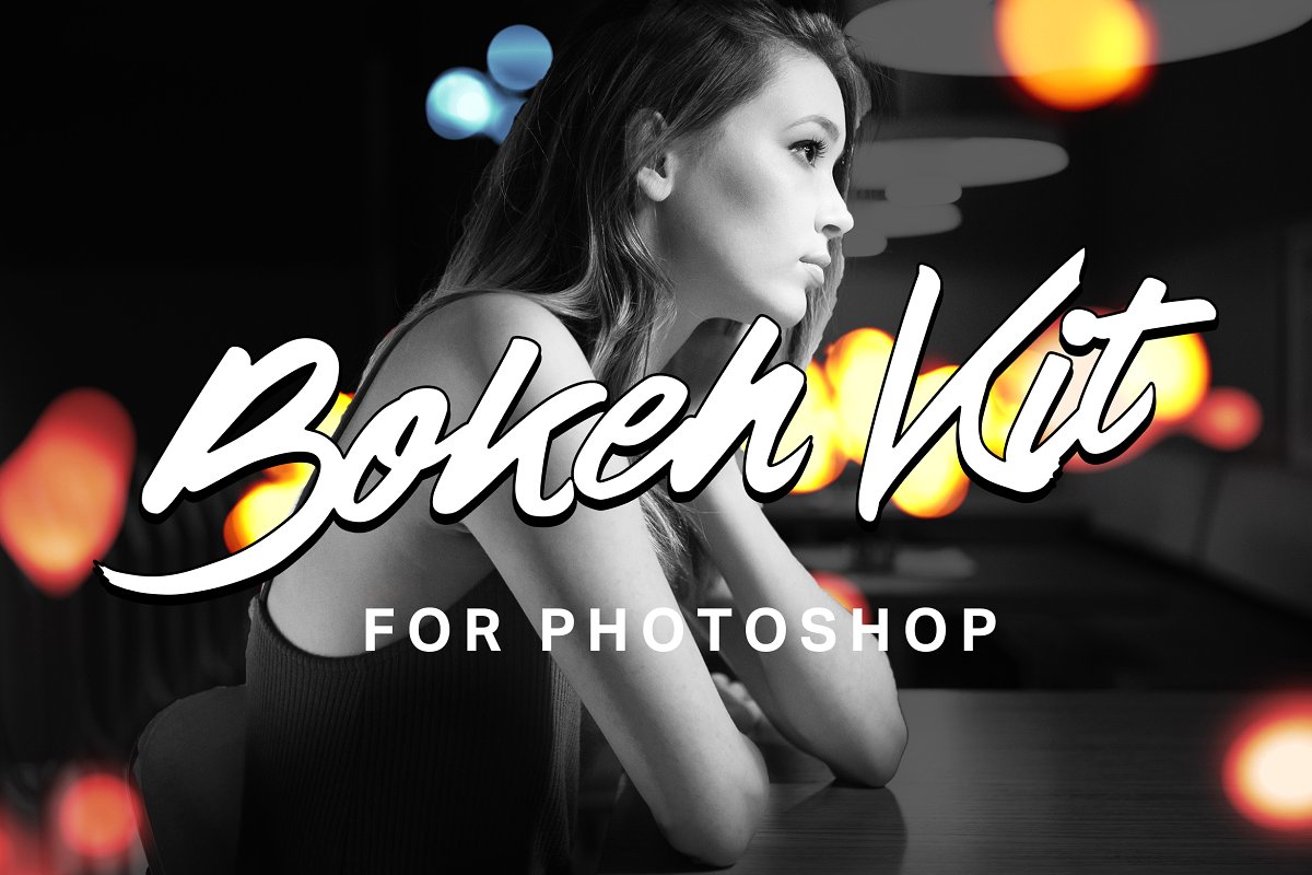 Bokeh Photoshop笔刷渐变动作适用于Photoshop的散景套件插图