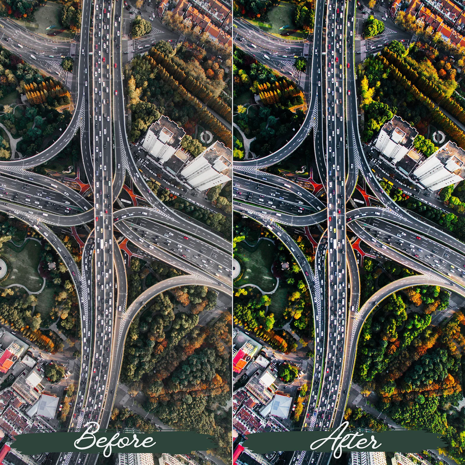 DJI大疆无人机LUT视频灰片还原调色预设 10款电影级航拍色彩分级工具包插图5