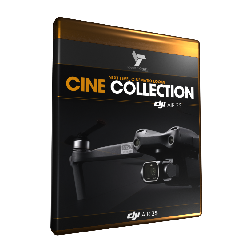 CINE COLLECTION DJI Air 2S专用电影级LUT预设包 20组专业航拍调色 精准优化D-Log素材 CINE COLLECTION DJI AIR 2S LUTs PACK